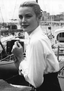 Grace Kelly witte blouse